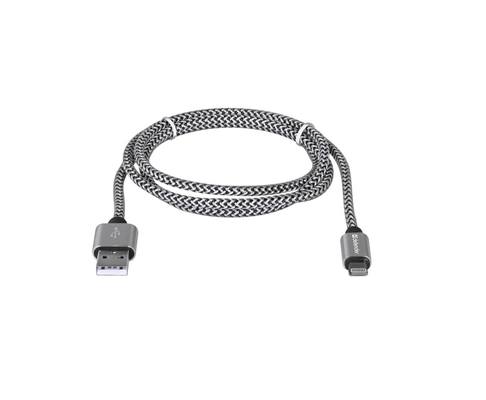 Кабель USB <--> Lightning  1.0м DEFENDER ACH01-03T PRO белый