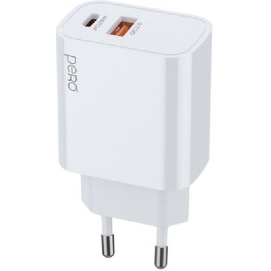 Сетевое ЗУ 1USB/1Type-C TC24, белый, 20W