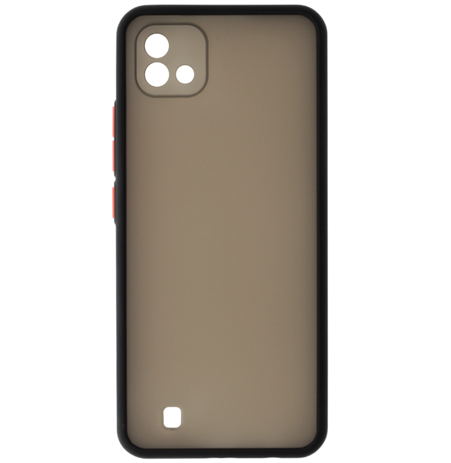 Задняя накладка ZIBELINO Plastic Matte для Realme C11 черная окантовка