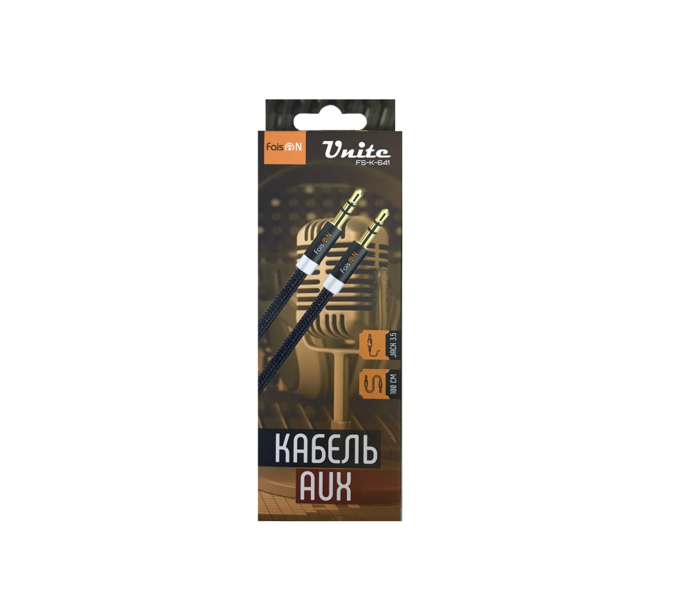Кабель Jack 3.5 <--> Jack 3.5  1.0м FAISON FS-K-641, Units черный
