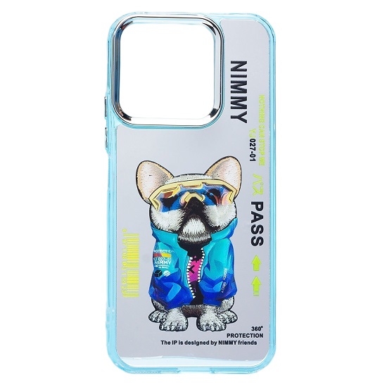 Задняя накладка PC092 для Honor X8b (собака) (transparent)