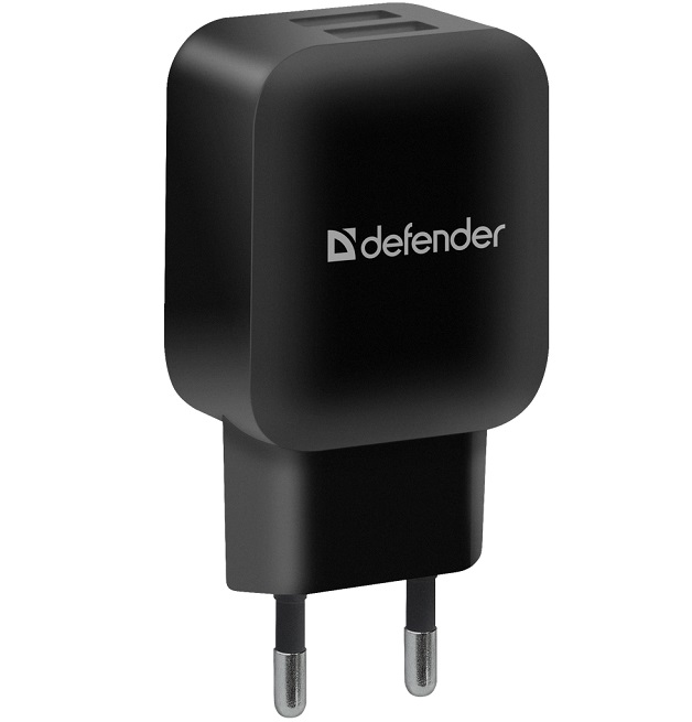 Сетевое ЗУ 2USB 2.1А DEFENDER EPA-13 черный