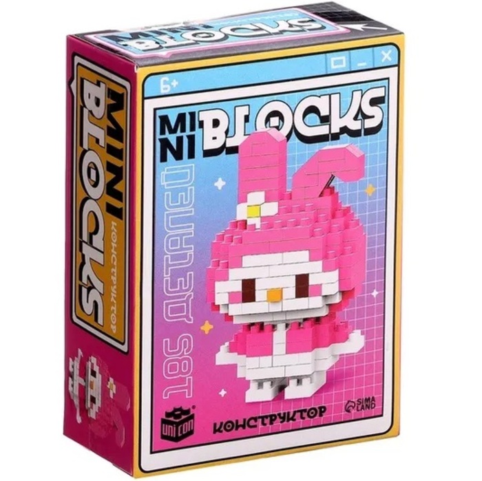 Конструктор UNICON «Mini Blocks. Зайчик», 185 деталей 10620375