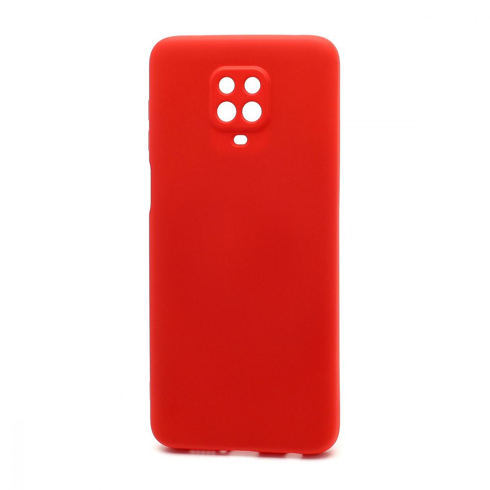 Силиконовый чехол SILICONE CASE New ERA для Xiaomi Redmi Note 9S/Note 9 Pro красный
