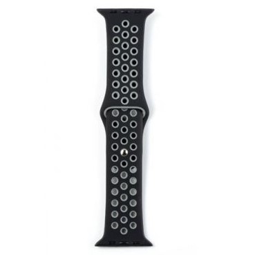 Силиконовый ремешок XO BT08A 38/40/41mm Black+Grey