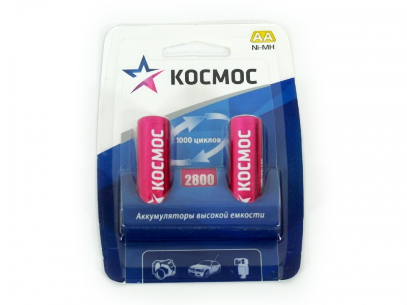Аккумулятор КОСМОС R06 2800 mAh BL-2 (2/24/288)