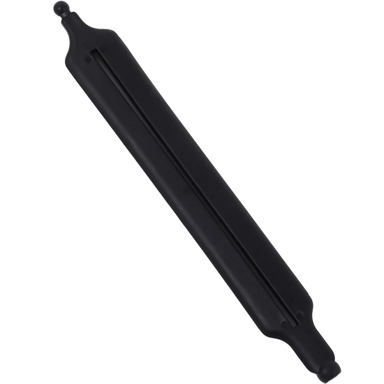 Зажим для волос «Твистер», 18.5×2.5 см, силиконовый, чёрный 10795976