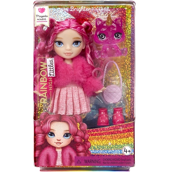 Кукла Рейнбоу Хай Littles Маджента 15 см розовая с аксессуарами RAINBOW HIGH
