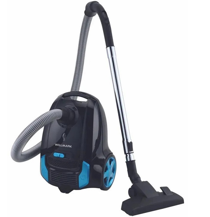 Пылесос WILLMARK VC-2650DBM черно-голубой