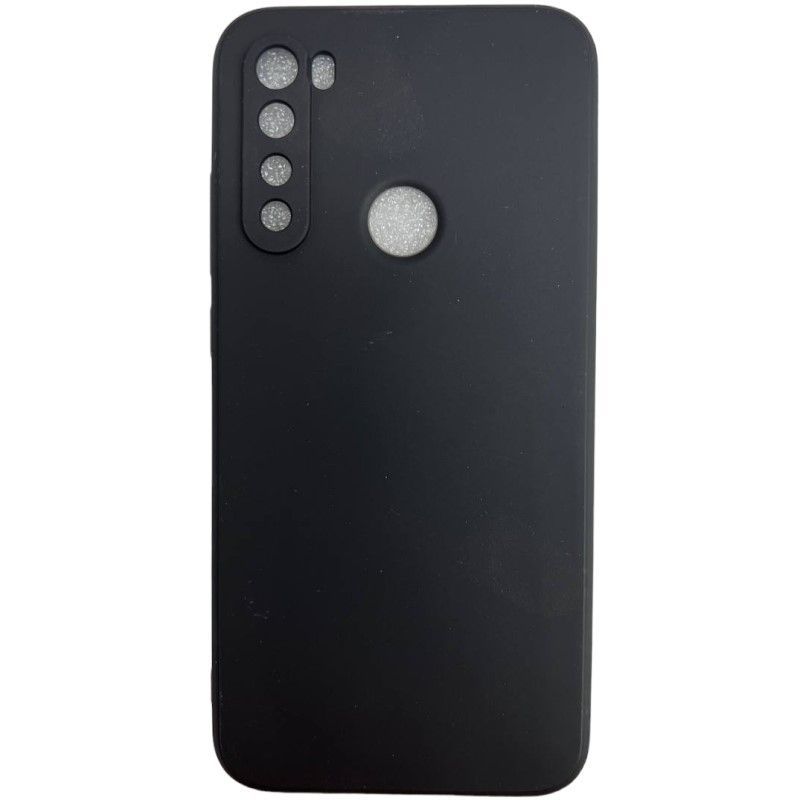 Задняя накладка ZIBELINO Soft Matte для Xiaomi Redmi Note 8 2021/2019 (черный) с микрофиброй