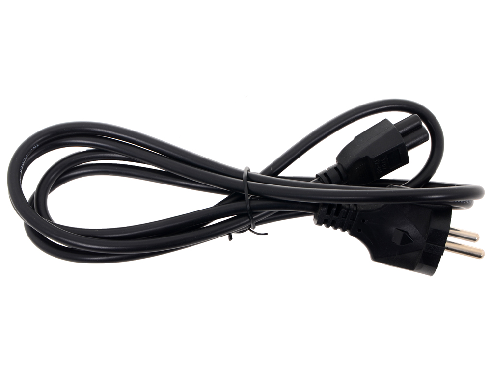 Кабель питания  1.8м TELECOM TP022-IEC320-C5/SHM-1.8-BK 1.8m, 3-pin