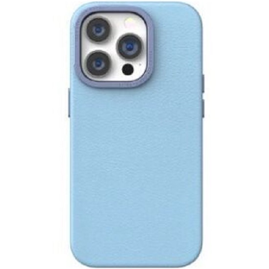 Задняя накладка PULOKA для iPhone 14 Pro Max Classic 301 экокожа (Sierra Blue)