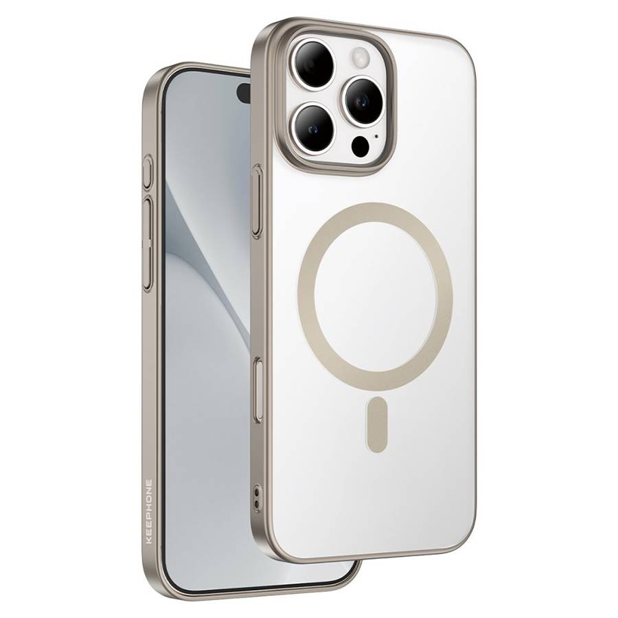 Задняя накладка KEEPHONE SKIN GRIP  MAGSAFE CASE для iPhone 16 TITAN