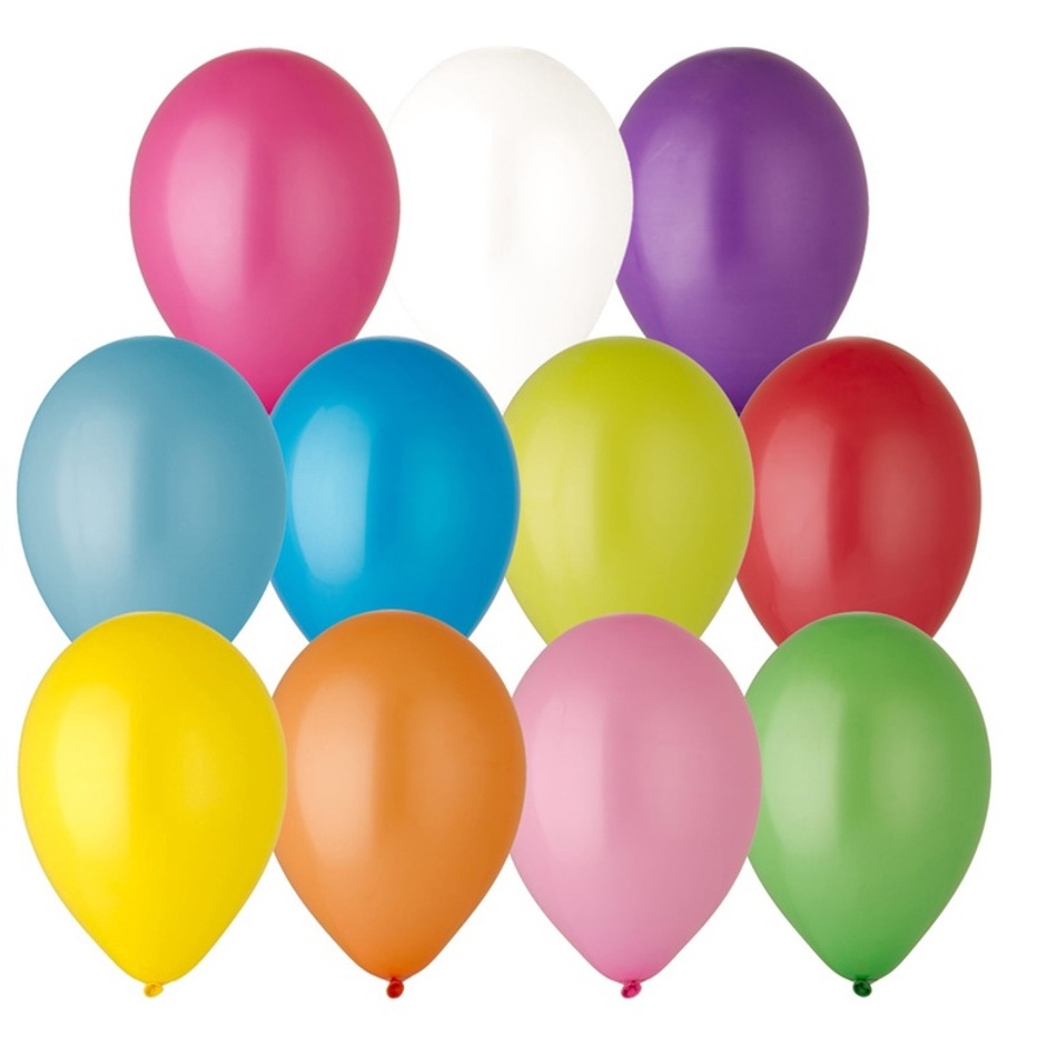 Шар воздушный латексный 12", без надписей