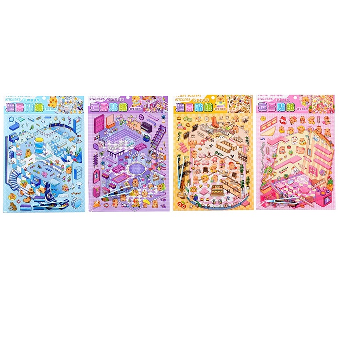 Наклейки Румбокс 15,5*22,5 см, 1 локация, 1 лист с наклейками УТМ01496934