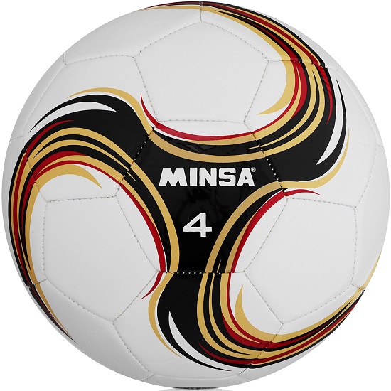 Мяч футбольный MINSA Futsal, машинная сшивка, 32 панели, р. 4, PU