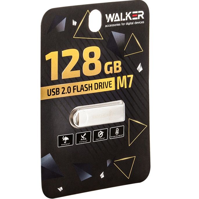 USB 128Gb WALKER M7 металл (ecopack)