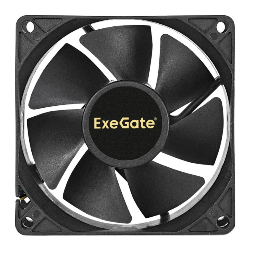 Вентилятор EXEGATE ExtraSilent ES08025H3P, 80x80x25 мм, гидродинамический, 3pin, 1800RPM, 21dBA