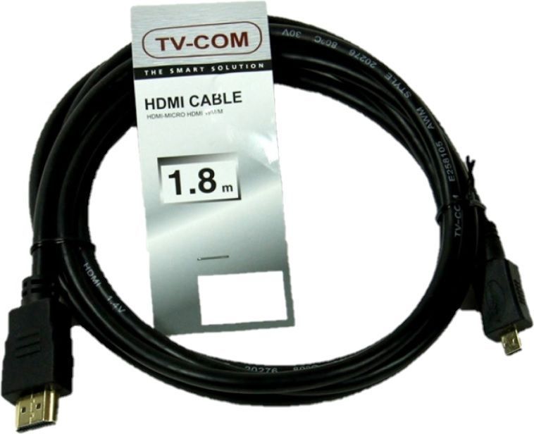 Кабель HDMI <--> miniHDMI  1.8м TV-COM ver1.4V+3D