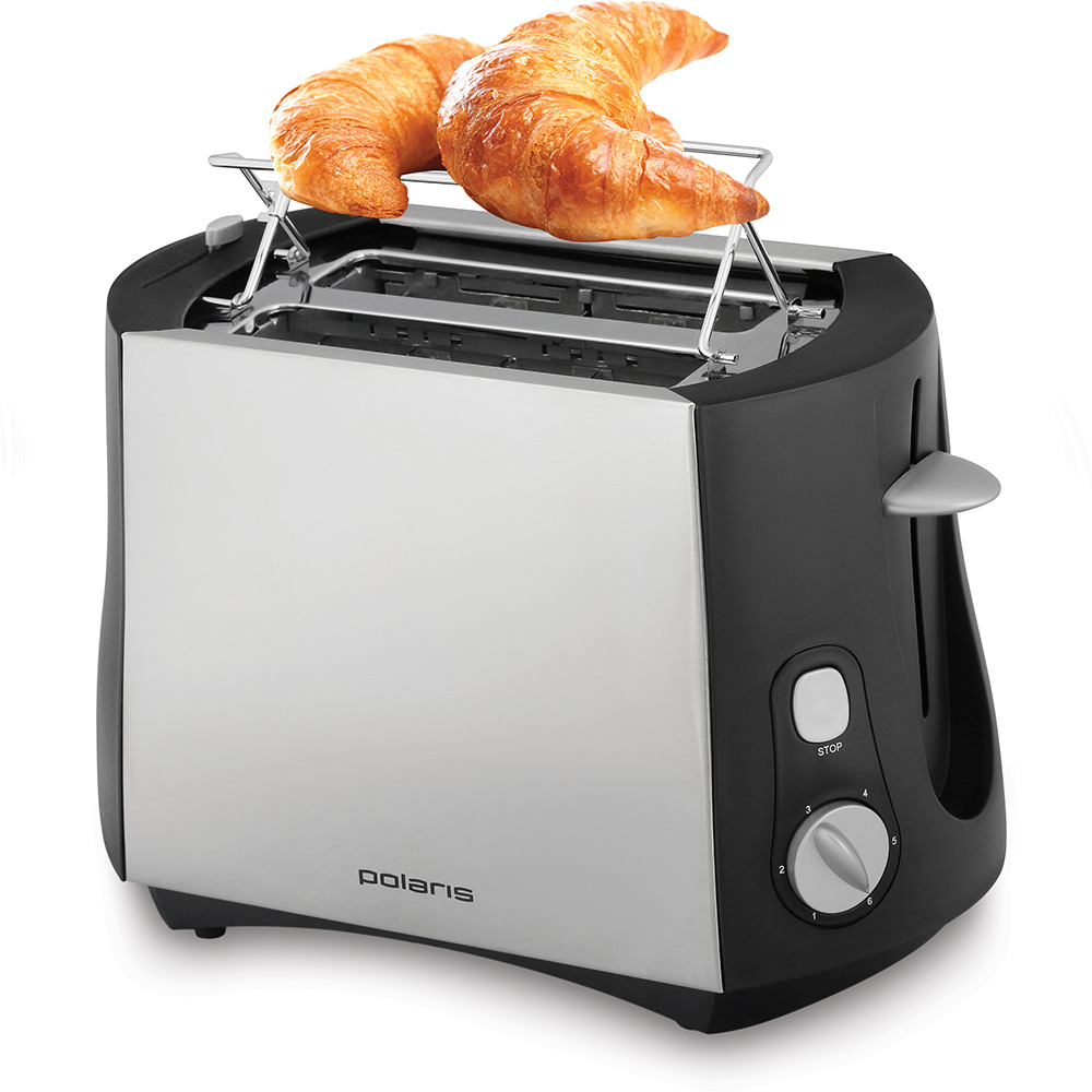 Тостер POLARIS PET 0812A электрич., матовый/черный
