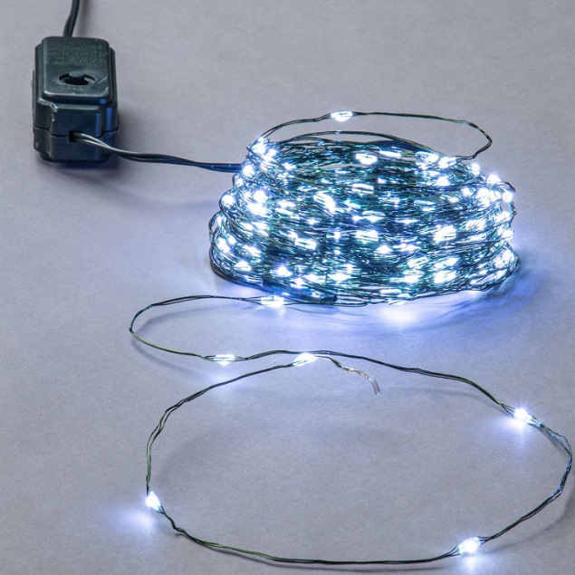 Гирлянда светодиодная Uniel Роса 30 м 300 светодиодов Белый свет (UL-00012082)