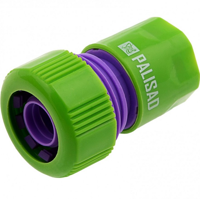 Соединитель пластмассовый быстросъемный для шланга 3/4"// Palisad 66160