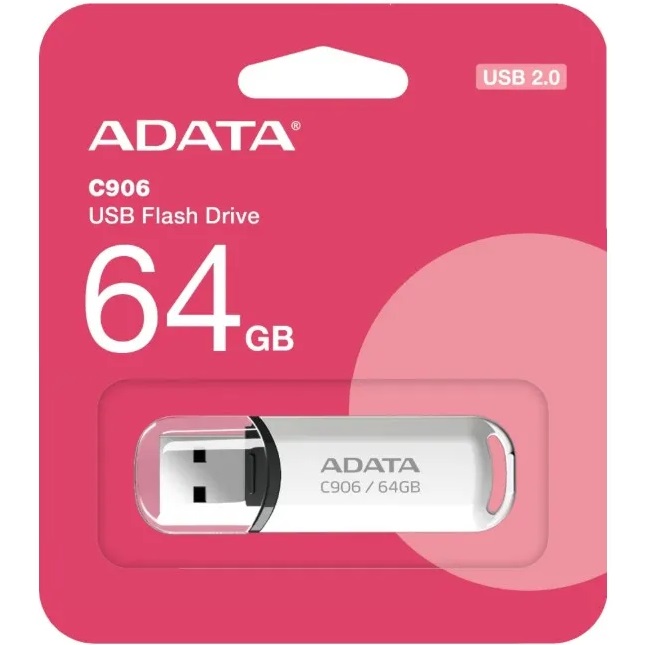 USB 64Gb A-Data C906 белый