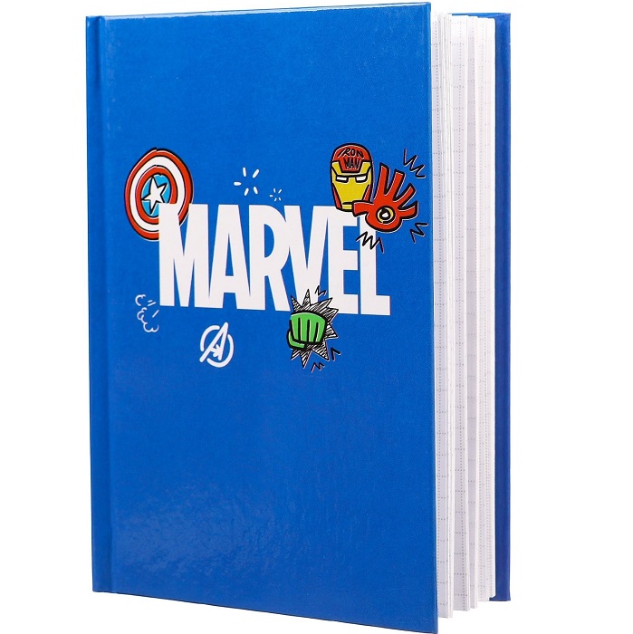 Блокнот А6, 40 листов в твёрдой обложке, MARVEL, «Мстители» 9350761