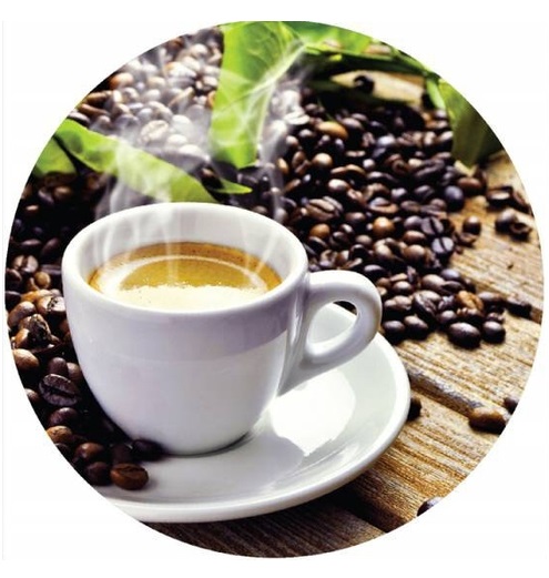 Коврик BURO BU-T60051 рисунок/кофе