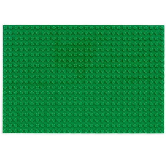 Пластина-перекрытие для конструктора, 16 х 24 см, цвет зелёный