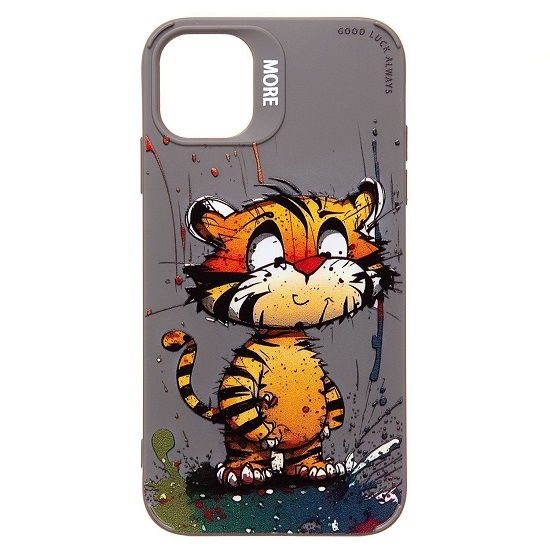 Задняя накладка SC335 для iPhone 11 (тигр) (gray)