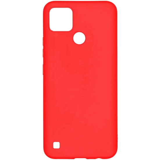 Задняя накладка PERO Soft Touch для Realme C21 красный
