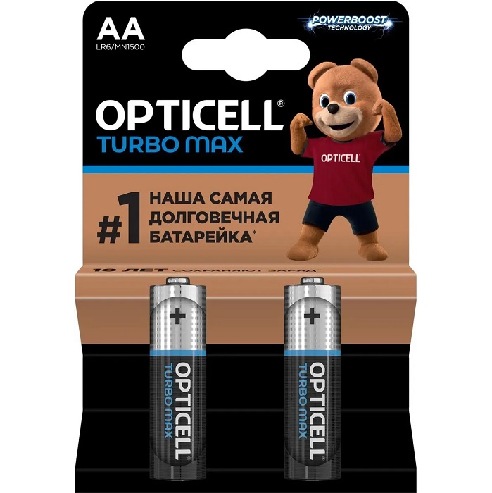 Элемент питания OPTICELL LR06 TURBO MAX BL-2