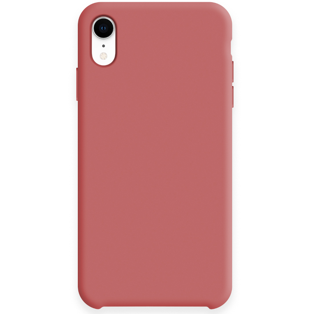 Силиконовый чехол SILICONE CASE для Iphone XR №25 кораллово-красный