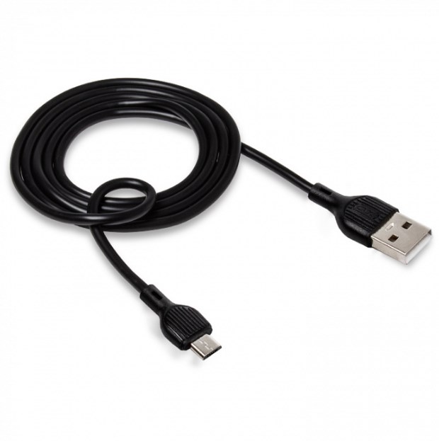 Кабель USB <--> microUSB  1.0м XO-NB200 черный