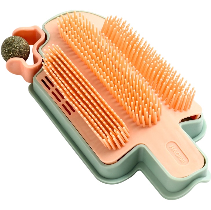 Игрушка-чесалка для кошек с кошачьей мятой 16 см, розовая