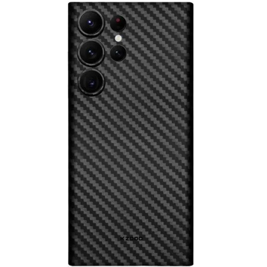 Задняя накладка K-Doo KEVLAR для SAMSUNG Galaxy S23 Ultra, под карбон, чёрный
