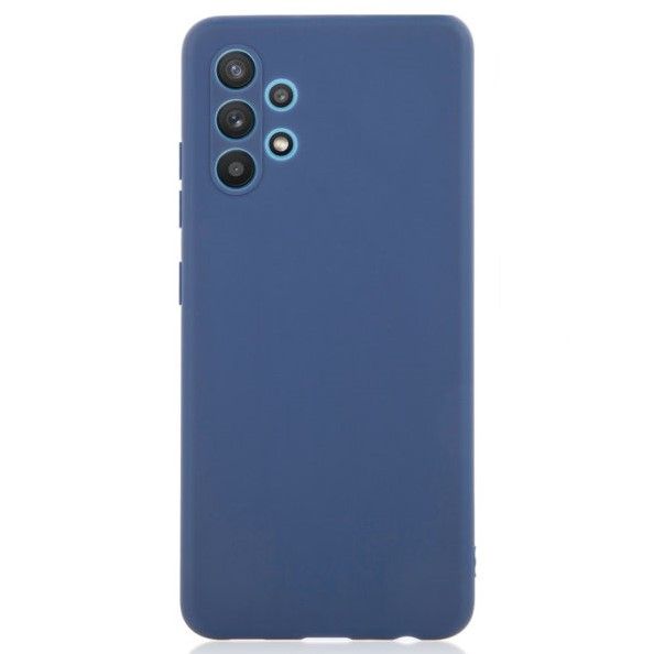 Задняя накладка SILICONE CASE Soft Matte для Samsung Galaxy A32 синий