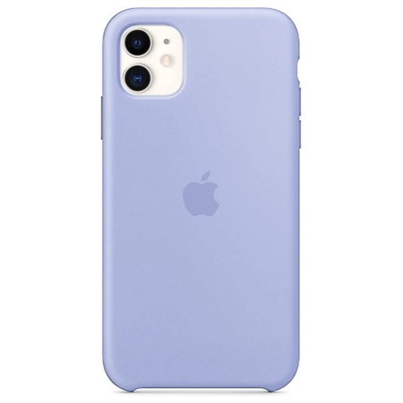 Силиконовый чехол SILICONE CASE для iPhone 11 полная защита, лавандовый (не оригинал)
