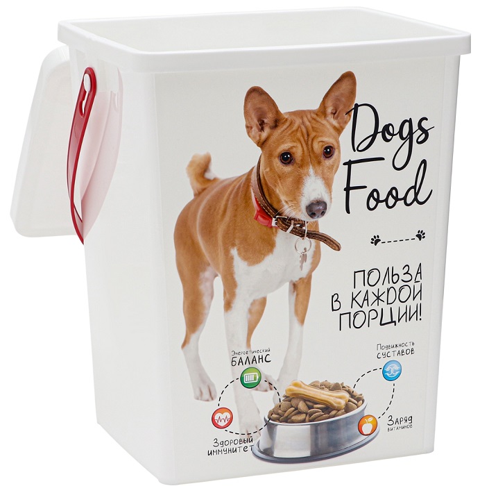 Контейнер для корма животных «Собаки», 23.2×20×27.6 8.5 л