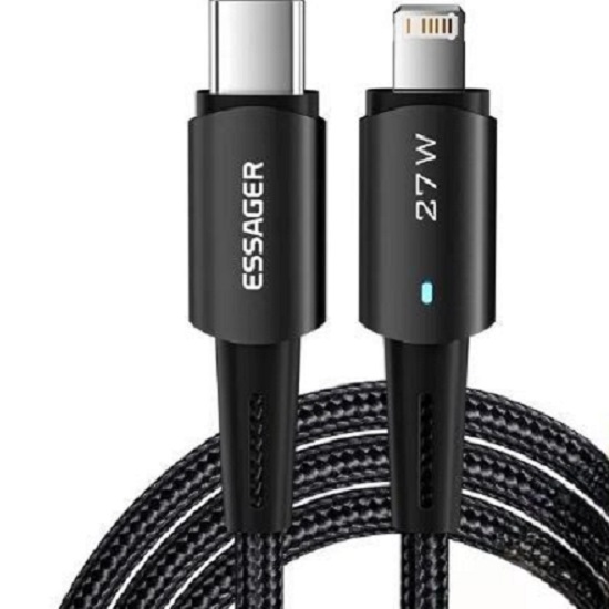 Кабель Lightning <--> Type-C  1.0м ESSAGER 27Вт