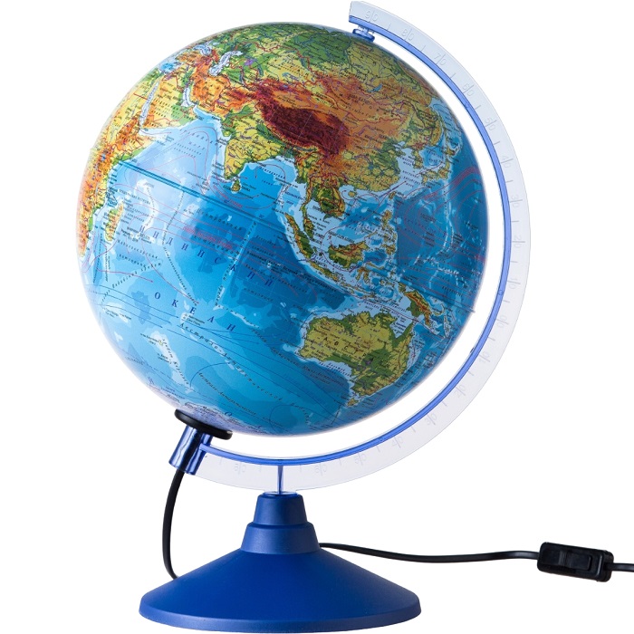 Глoбус физико-политический "Классик Евро", диаметр 250 мм, с подсветкой 1072911