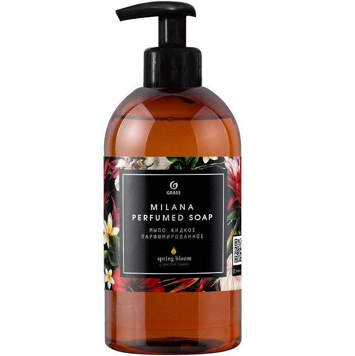 Жидкое мыло парфюмированное GRASS "Milana Spring Bloom" (флакон 300мл) 125448