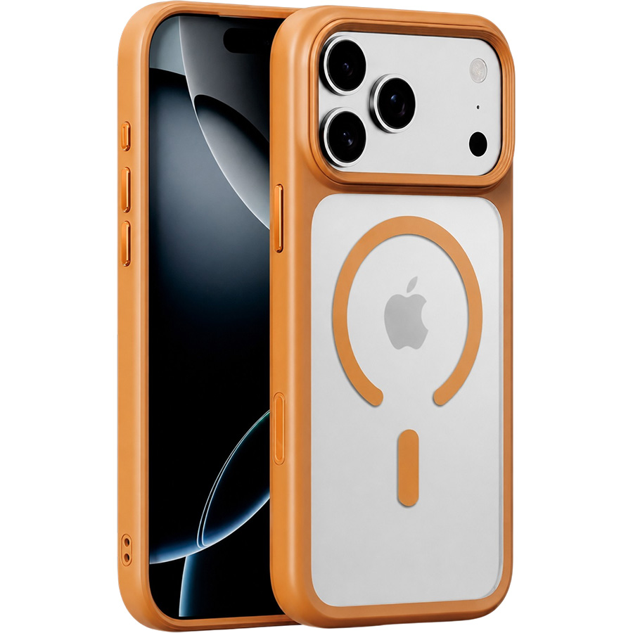 Задняя накладка MOSBROS Eushield Magnetic Series для iPhone 17 Pro Max Orange