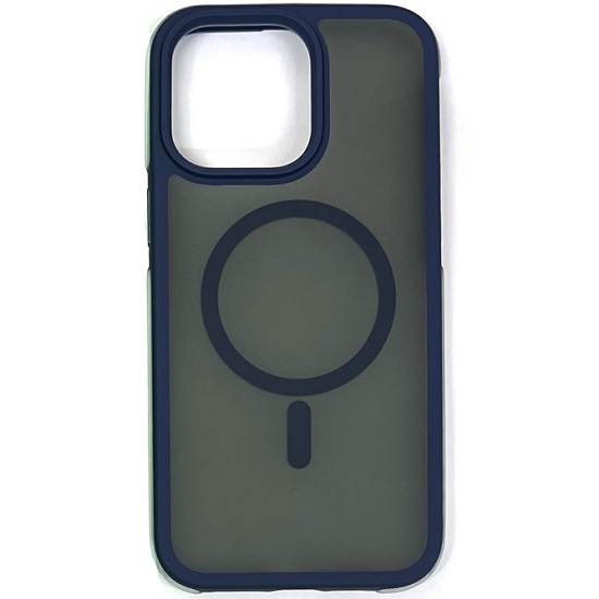 Задняя накладка HOCO AS5 Anti-fall Flexible Airbag Magnetic Case для iPhone 15 Pro blue