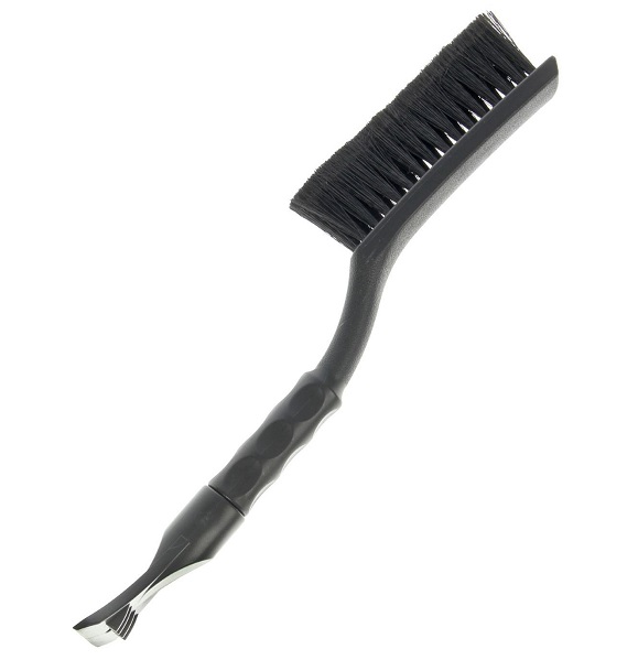 Щетка для снега TORSO, 38 см, со скребком, черная 2326897