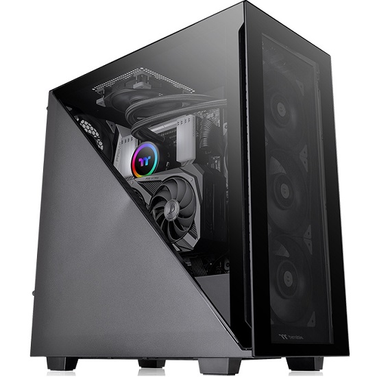 Корпус THERMALTAKE Divider 300 TG Air CA-1S2-00M1WN-02 Black/Win/SPCC/Tempered Glass*1/Mesh Front Panel/120mm Standard Fan*2 (528603)