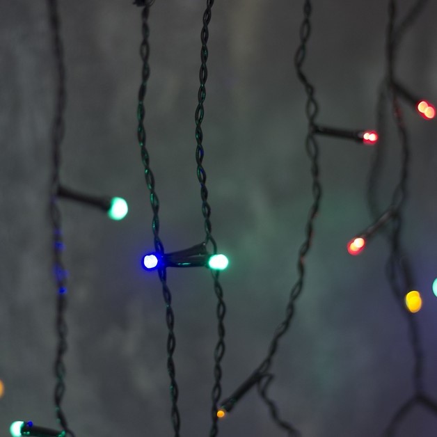 Гирлянда "Бахрома", 180 х 50 мм, свечение мульти, 8 режимов