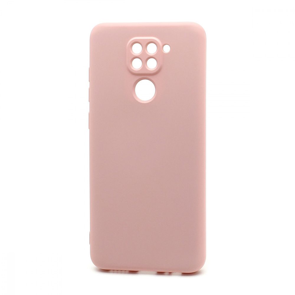 Силиконовый чехол SILICONE Case NEW ERA для Xiaomi Redmi Note 9 светло розовый