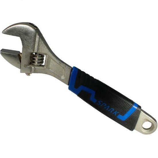 Разводной ключ SPARK LUX, 2х-комп. рукоятка,  размер ''12, 300mm (0-35mm)